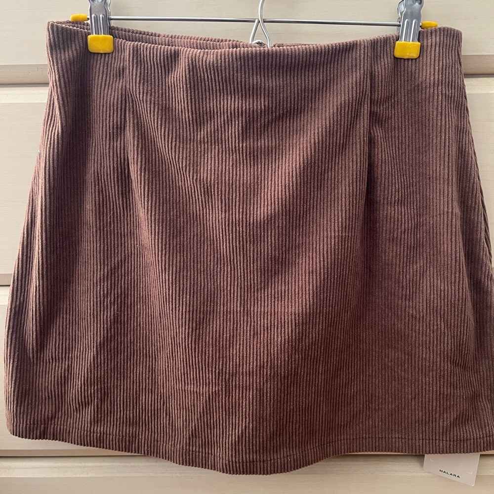 Halara Brown Corduroy Skirt